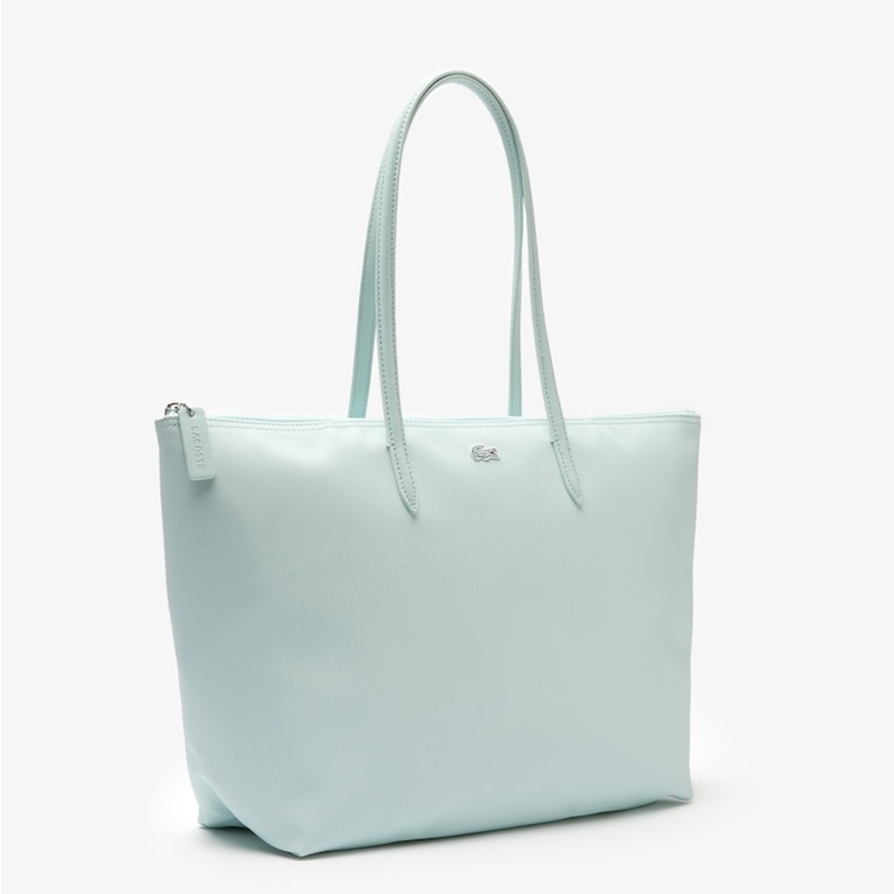 Lacoste Pale Mint Leather Tote